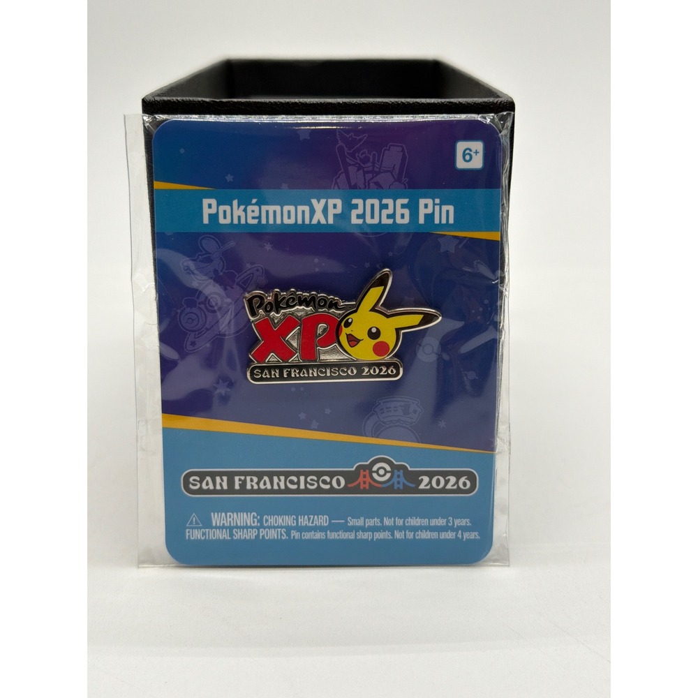 PokemonXP 2026 San Francisco Pikachu Pin Official Play Pokemon Collectible New